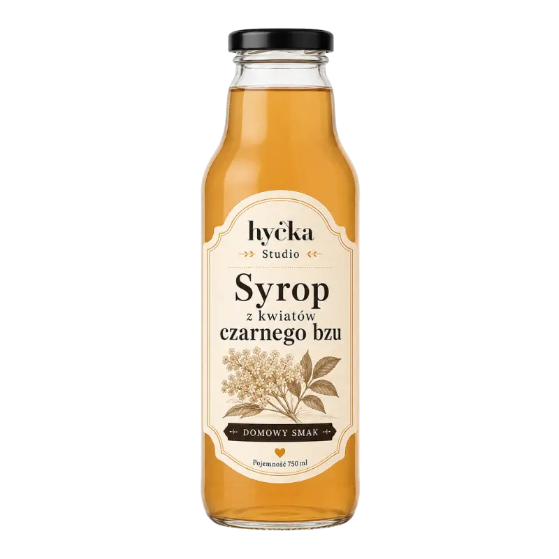 Hyćka - syrop z kwiatów czarnego bzu